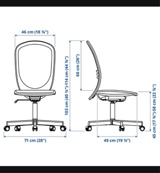Silla de oficina ajustable beige