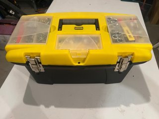 Caja de herramientas Stanley y taladro