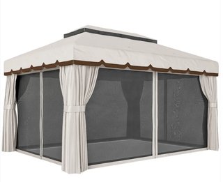 Tenda da Giardino 4x3m in Tela e Metallo