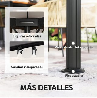 Tenda da Giardino 4x3m in Tela e Metallo
