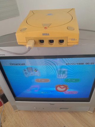 Para piezas Consola Sega Dreamcast amarillenta
