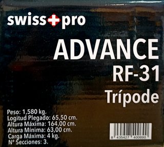 Trípode swiss+pro Advance RF-31