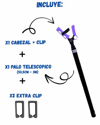 Pértiga escalada morada
