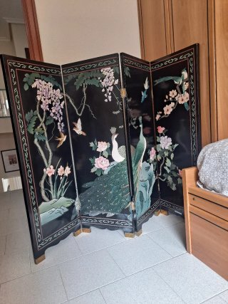 Biombo decorativo oriental