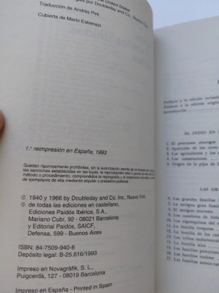 Los Indios de Los Estados Unidos De América
