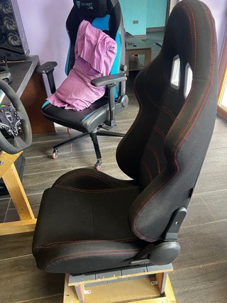 Asiento Modauto Costuras Rojas