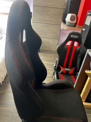 Asiento Modauto Costuras Rojas