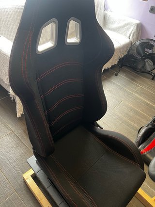 Asiento Modauto Costuras Rojas