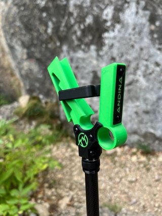 Pértiga escalada verde