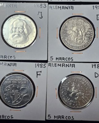 9 Monedas 5 Marcos Alemania Varias