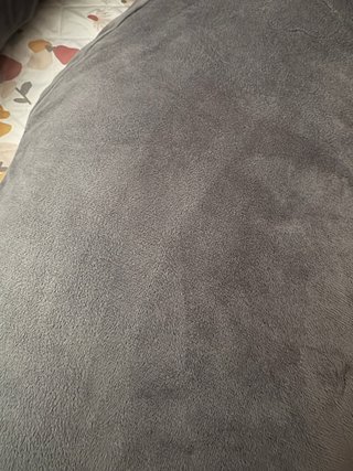 Almohada Embarazo U Gris Terciopelo