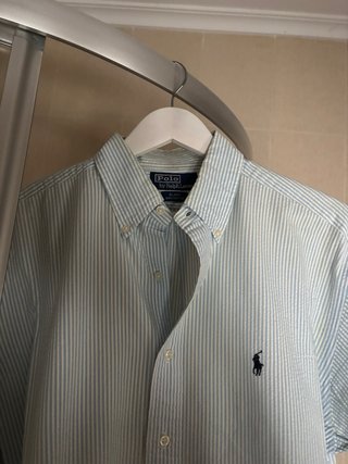 Camicia Polo Ralph Lauren a righe a manica corta taglia L
