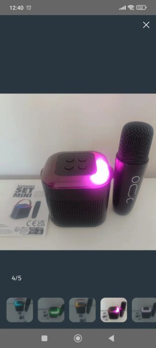 KARAOKE Set Mini con Micrófono