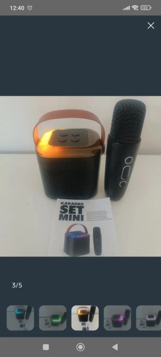 KARAOKE Set Mini con Micrófono