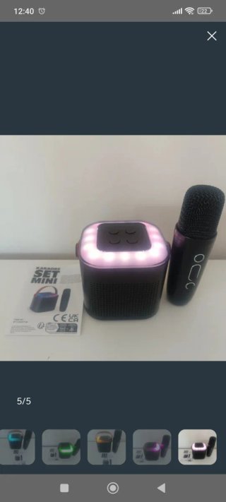 KARAOKE Set Mini con Micrófono