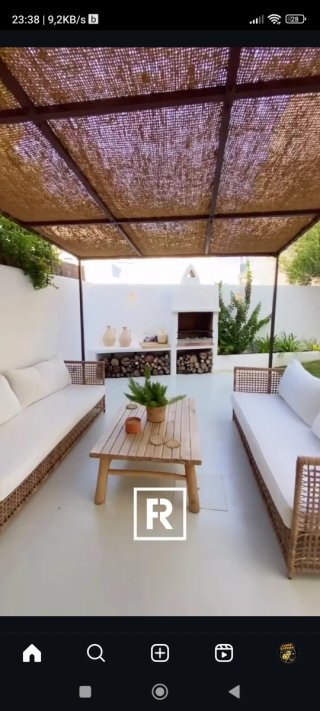 Pérgola a medida de estructura metálica