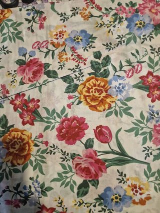 Tessuto floreale multicolor