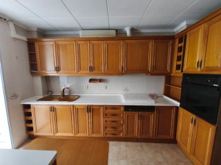 Muebles de cocina madera y cristal