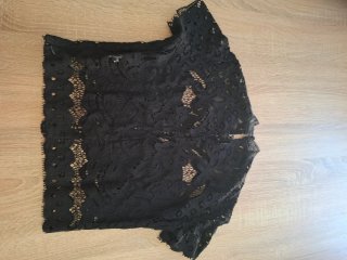 Top Guess Encaje Negro
