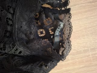 Top Guess Encaje Negro