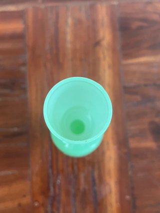 Vasetto Murano Verde Opalino Vetro
