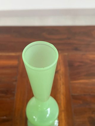 Vasetto Murano Verde Opalino Vetro