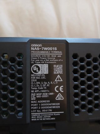 Pantalla Omron NA5-7W001B