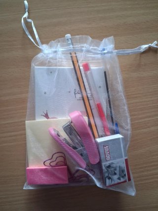 Kit Papelaria Flamingo Rosa