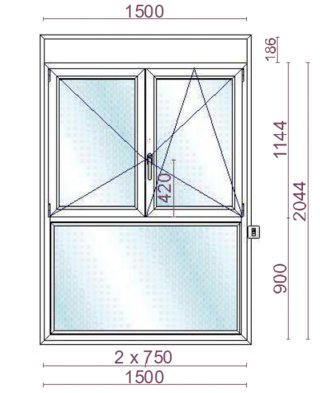 Ventana Aluminio Climalit