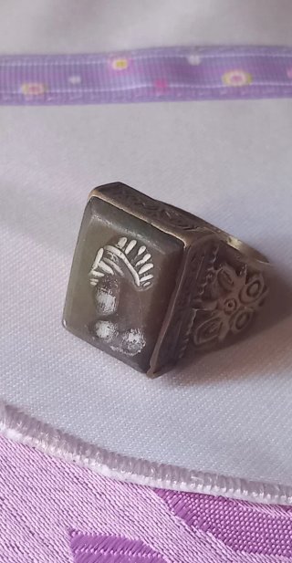 Anello sigillo afghano vintage