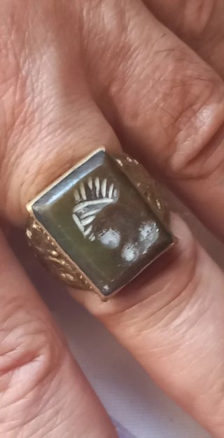 Anello sigillo afghano vintage