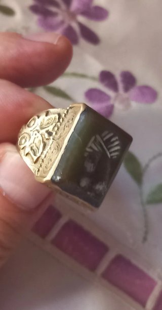 Anello sigillo afghano vintage