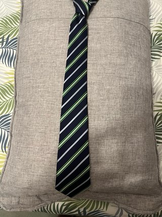 Corbata Emilio Tucci Rayas Azul y Verde