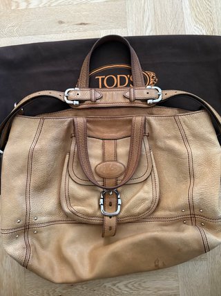Borsa Tod's Beige in Pelle