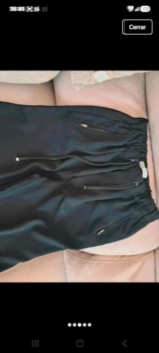 Pantalón tobillero negro