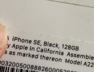 iPhone SE 128 GB Nero