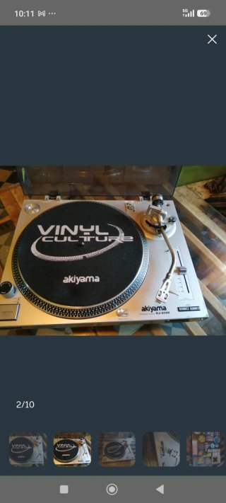 Akiyama DJ-2000 Studio Turntable usado aguja nueva