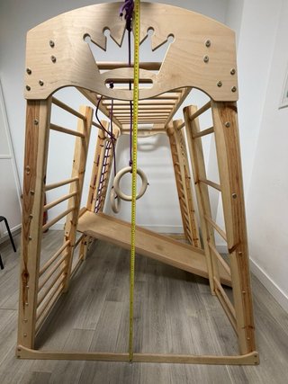 Gimnasio infantil madera 6en1 interior