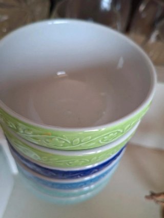 6 Ciotoline Saturnia in ceramica