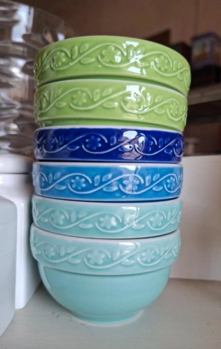 6 Ciotoline Saturnia in ceramica