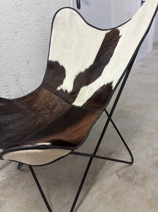 Butaca de piel de vaca