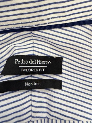 Camisa Pedro del Hierro Rayas Azul Talla M