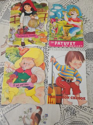 Lote de cuentos en catalan troquelados