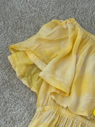 Vestido playero amarillo talla única