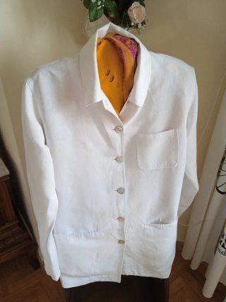 Chaqueta americana blanca mujer