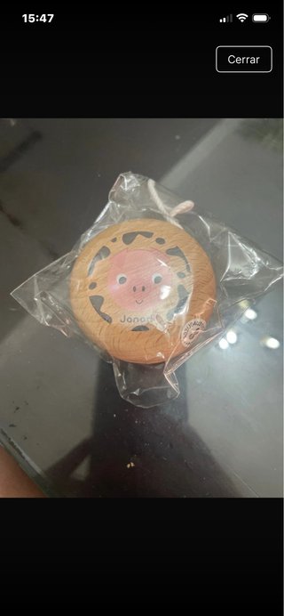 Yoyó de madera Janod con diseño de cerdo