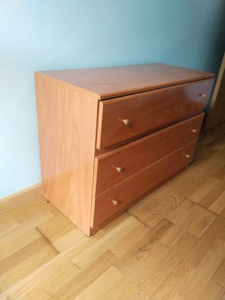 Cómoda de madera 3 cajones