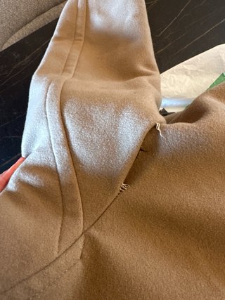 Abrigo paño tres cuartos hombre beige