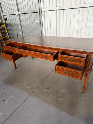 Escritorio antiguo marquetería restaurado