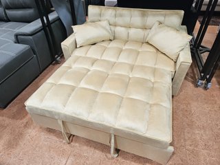 Sofá Cama Beige 2 Plazas